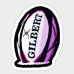 rugby ball pop art Sticker